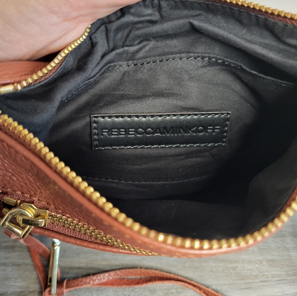 Rebecca Minkoff Mini Zip Rocker Leather Crossbody Bag - Picture 7 of 11